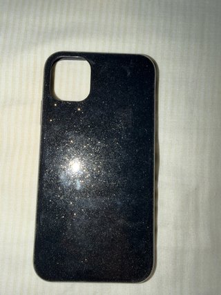 Funda para iPhone 11 Negra con Brillantina