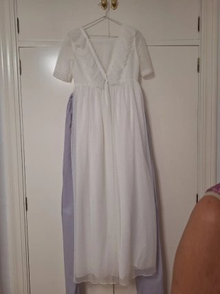 Vestido de Comunión Plumeti con Fajín
