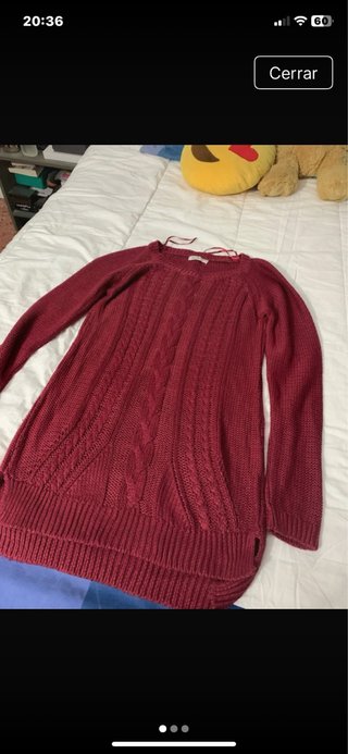 Jersei de punto rojo