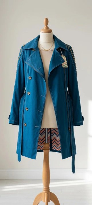 Gabardina Camaleónica Azul