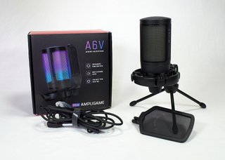 Micrófono USB Gaming Fifine Ampligame A6V Negro