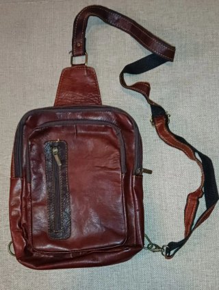 Mochila de Piel Marrón