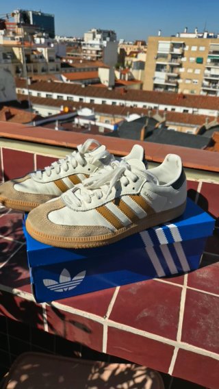 Zapatillas Adidas Samba OG Beige Talla 38