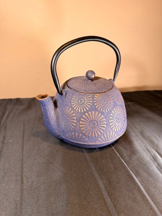 Tetera de Hierro Fundido Azul estilo japonés