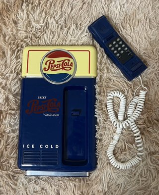 Teléfono fijo vintage Pepsi Cola retro