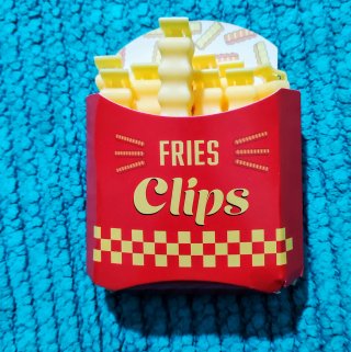 Set de Pinzas para Bolsas Diseño Patatas Fritas