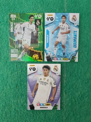 Lote cartas Gonzalo Rookie Real Madrid