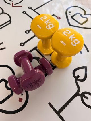 Set de 4 Mancuernas (1,5kg y 2kg)