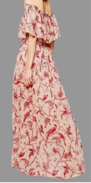 Vestido Largo Asos Estampado