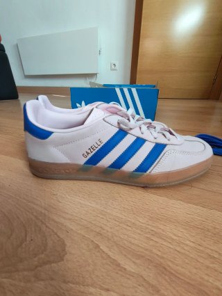 Adidas Gazelle Indoor Rosa y Azul Talla 39 1/3