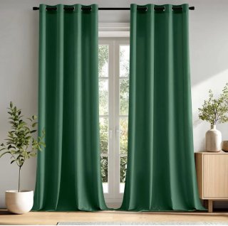 Cortinas Verdes con Ojales