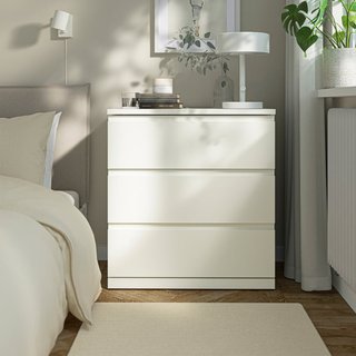 Cómoda Blanca de Tres Cajones