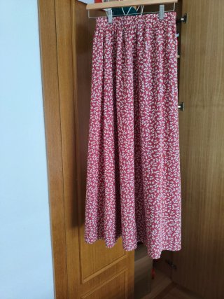 Falda larga estampada