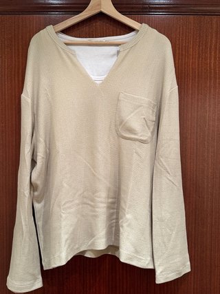 ZARA – Conjunto camiseta manga larga/tirantes – M