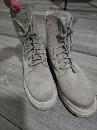 Stivali anfibi beige
