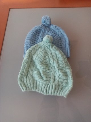 Conjunto de 2 Gorros de Bebé