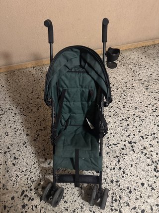 Carro de bebé plegable verde