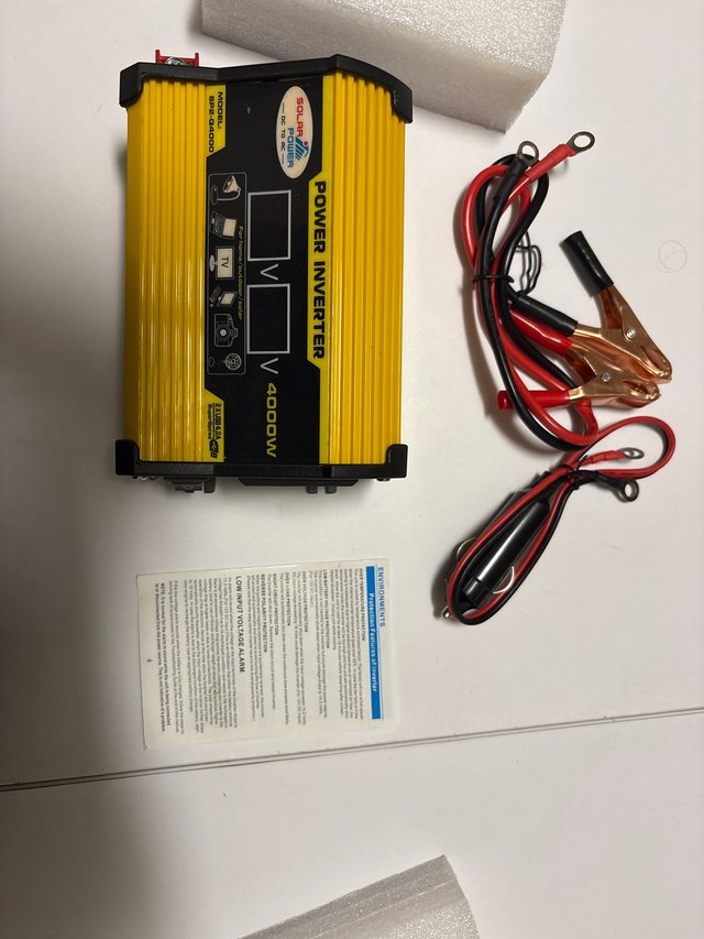 Inversor Corriente 12V a 220V 4000W Camper ¡NUEVO!