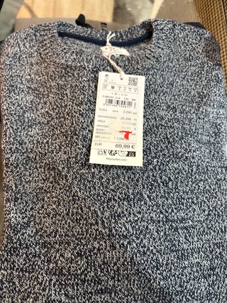 Jersey de punto azul Fifty Outlet Talla M