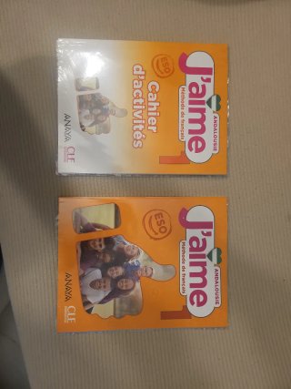Libro y cuaderno de actividades de frances 1° ESO
