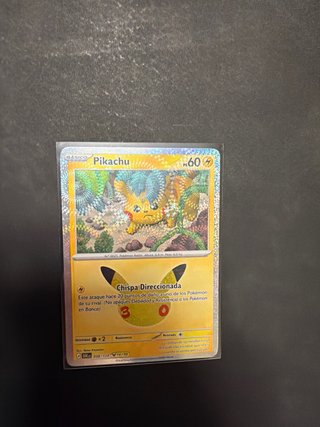 Carta Pokémon Pikachu 30 Aniversario 16/30