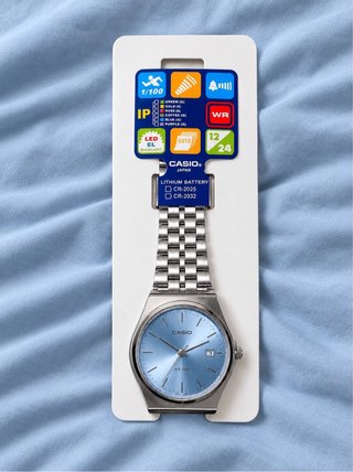 Reloj Casio Clásico Plateado