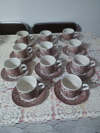 Set di 11 tazze in ceramica inglese Broadhurst