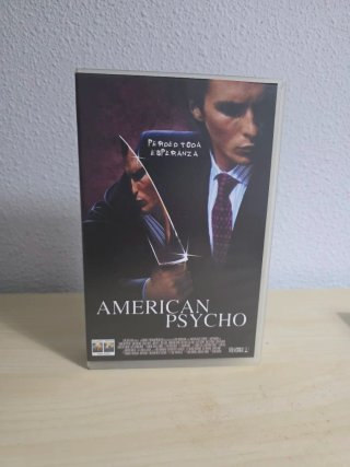 American Psycho VHS Caja Grande