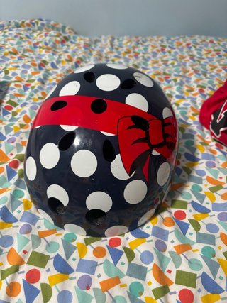 Casco de Bici para Niña con Lunares talla M