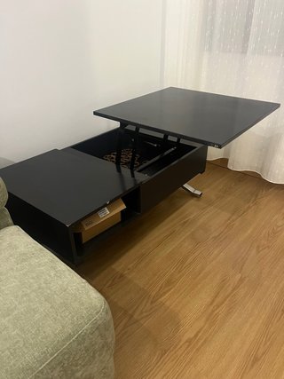 Mesa de Centro Elevable Negra