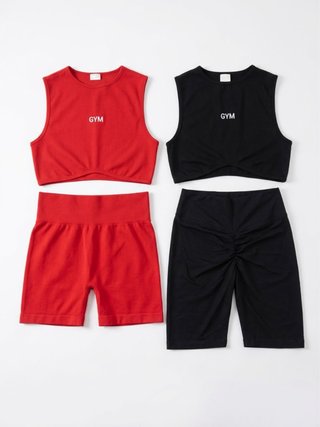 2 Conjuntos Deportivos (Rojo y Negro)