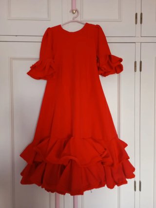 Traje de flamenca niña