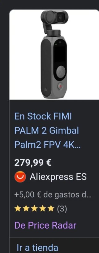 Cámara FIMI Palm 2 4K con Estabilizador