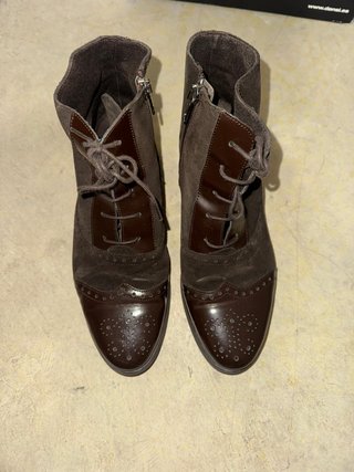 Botines Planos Marrones