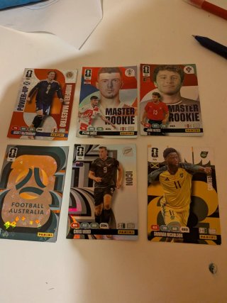 Lote de 6 Cromos Panini Mundial