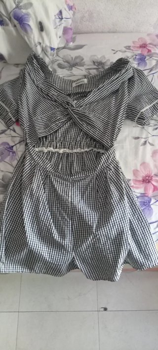 K Quimono Casual de Cuadros Talla L