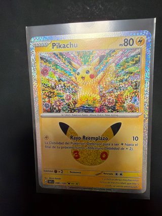 Carta Pokémon Pikachu 30 Aniversario