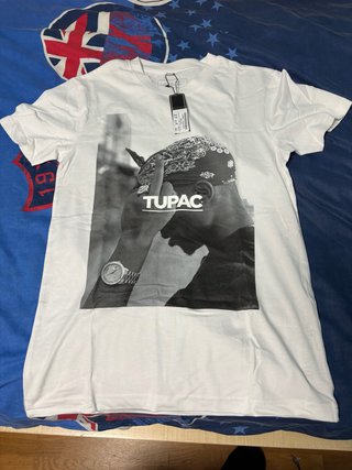 Camiseta Tupac Blanca