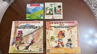 Lote 4 Discos Vinilo Cuentos Infantiles