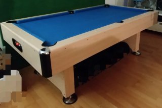 Mesa de Billar con Tapete Azul
