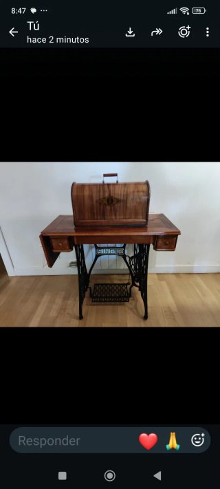 Máquina de coser Singer antigua