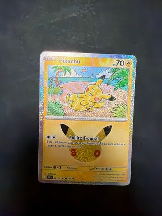 Carta Pokémon Pikachu 30 Aniversario (21/30)
