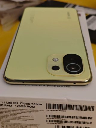 Xiaomi Mi 11 Lite 5G 128GB -Citrus Yellow + extras