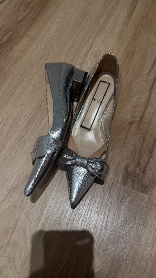 Bailarinas N°21 Plateadas Talla 36