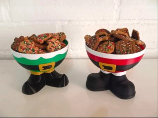 Cuencos navideños decorativos para dulces