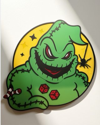 Arte de Pared 3D Oogie Boogie