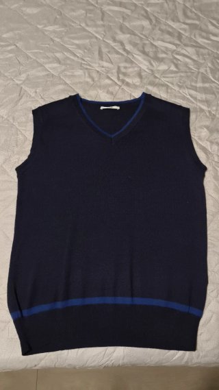 Gilet in maglia LVR blu