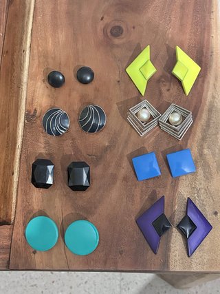 Lote de 8 Pendientes Vintage