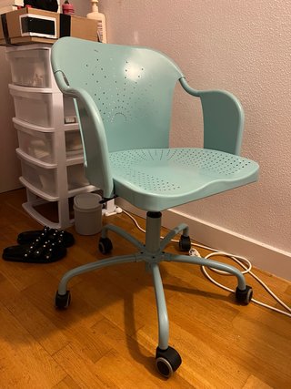 Silla de escritorio turquesa