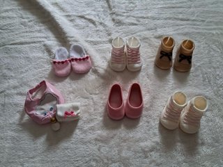 Lote de 6 pares de zapatos para muñeca Nancy